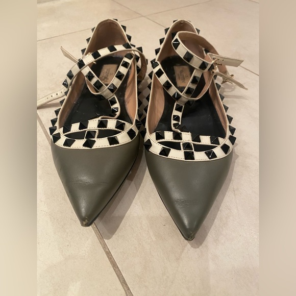 Valentino rockstud Flat Shoes size 39 - Picture 3 of 15